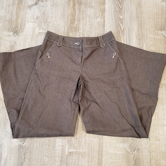 Ann Taylor Loft pants & jacket suit set brown 2 - Picture 7 of 9